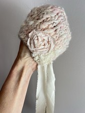 Set of 2 Newborn Girl Knit Hats for Photo Sessions Props for Baby Photography