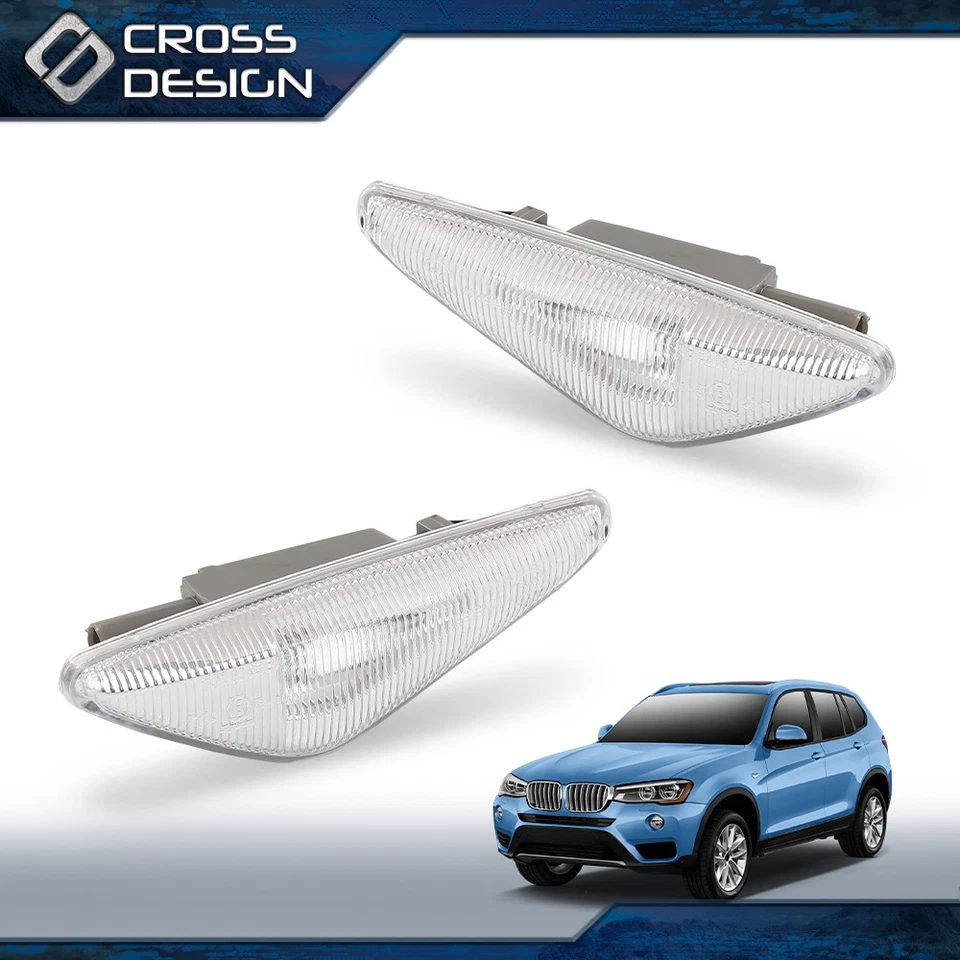 Luz de señalización lateral LED para guardabarros apta para 11-17 BMW X3 F25 X5 E70 X6 E71 Foto 2 de 4