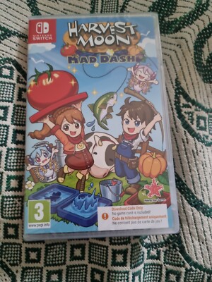 Harvest Moon: Mad Dash (Code in a Box) Spiel Nintendo Switch Brandneu Sealed