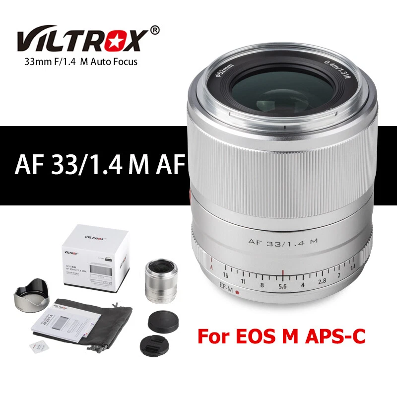 Viltrox 33mm F1.4 STM Auto Focus APS-C Lens For Canon EOS M M1 M2 M3 M5 M6 M50 - Image 2 of 4
