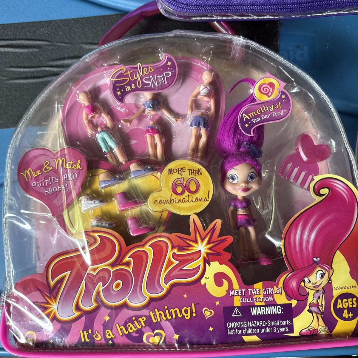 Hasbro Trollz Meet Girls Amethyst Topaz Styles In A Snap NEW Lot