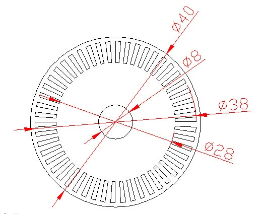 5PCS Metal Photoelectric encoder wheel speed coded disc M2-11/M4-10/M5-9/M3-8 - Image 3 of 4