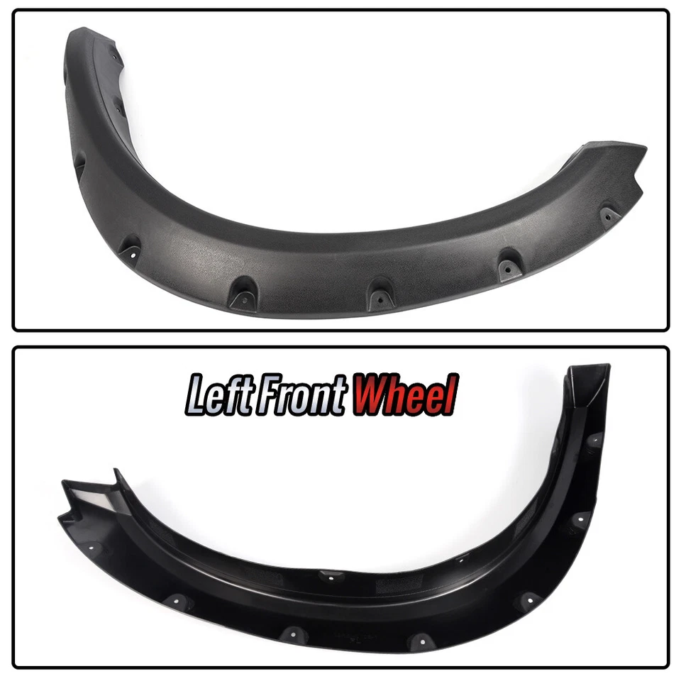 4Pcs Fender Flares Pocket Rivet Bolt Style Fit For 2009-2022 Dodge Ram 1500 USA - Image 3 of 4