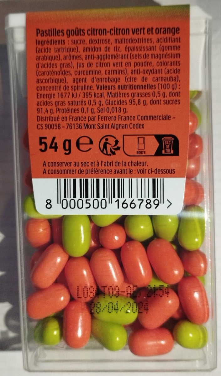 TicTac オレンジ 特大サイズ 54g×6個 TicTac オレンジ 54g×6個 菓子