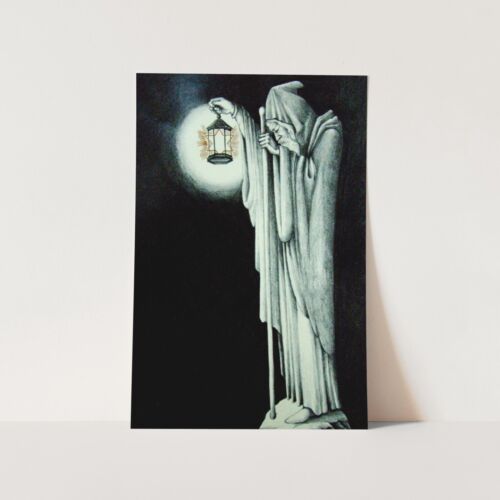 Led Zeppelin Man With Lantern 1970s Rock Music Wall Art Poster Print