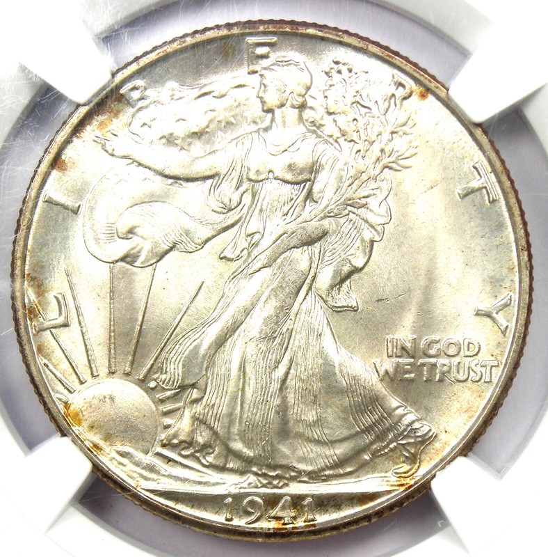 1941-D Walking Liberty Half Dollar 50C - NGC MS67+ Plus Grade - $2,750 Value!