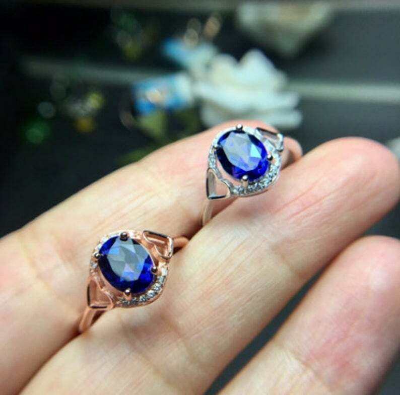 Beautiful Engagement Tanzanite Ring Gemstone Ring Women Jewelry