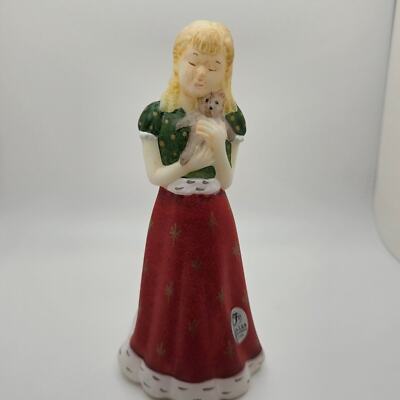 Fenton Glass Little Sister Christmas Figurine