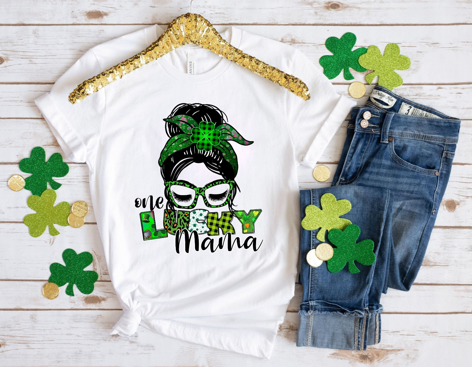 One Lucky Mama ShirtSt Patricks Day ShirtLucky Shamrock ShirtPatricks Day