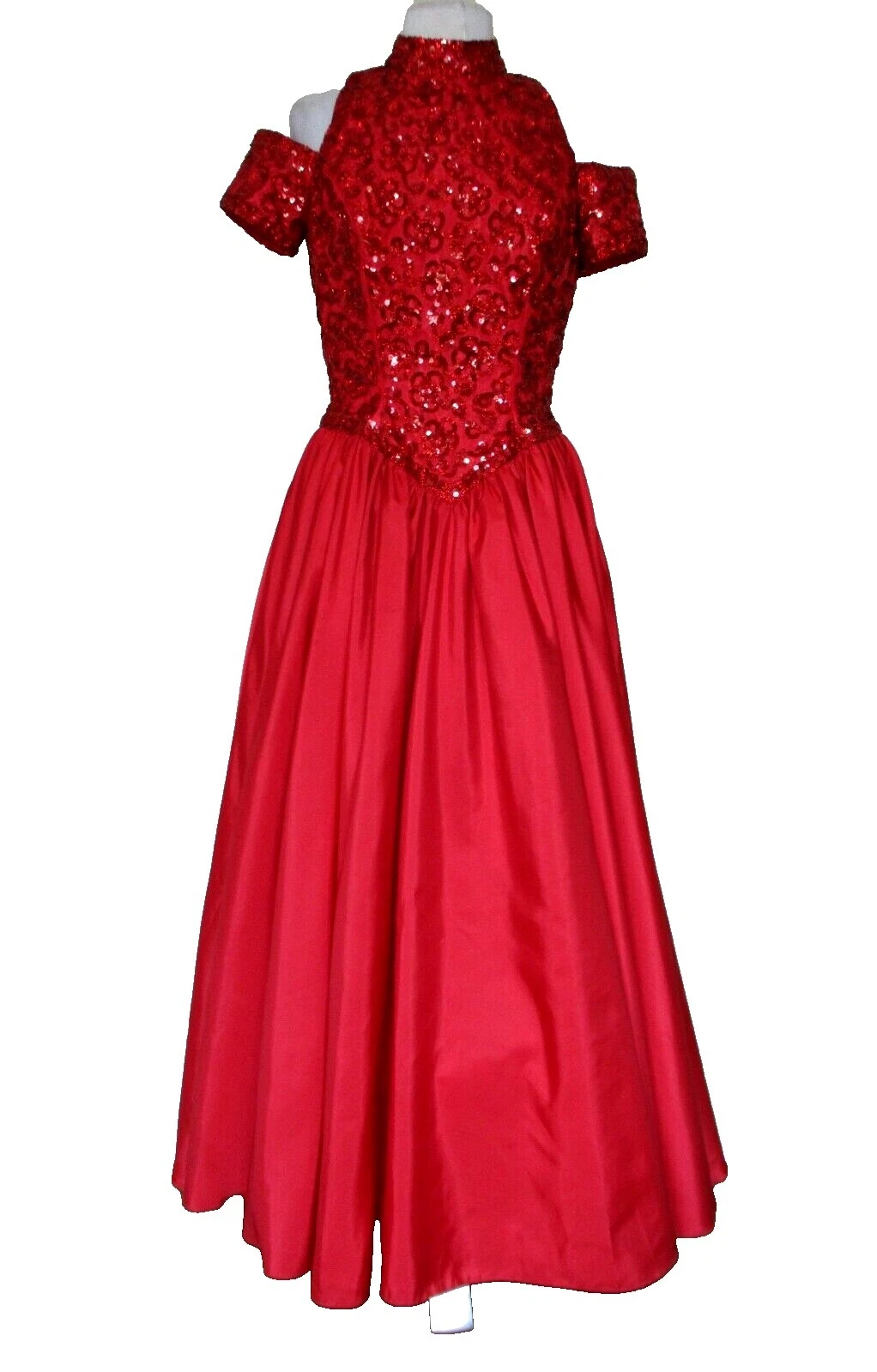 Sequin Ball Gown 1980s Vintage Dresses for Women