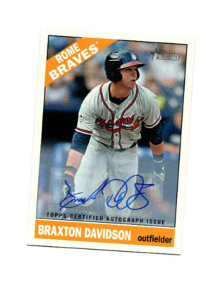 2015 Topps Heritage Minors Real One Autographs #ROA84 Braxton Davidson