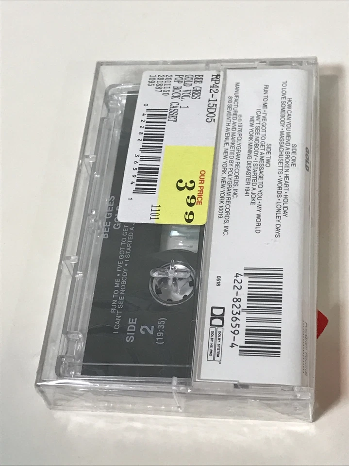 Bee Gees Gold Cassette Tape 1976 Polygram Records Brand - Image 2 of 4
