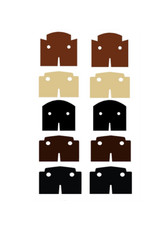 Custom Trench Coat Variety Pack Cloth Accessory for Minifigures -by BKB