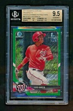 BGS 9.5 LUIS GARCIA 2018 BOWMAN CHROME GREEN SHIMMER RC REFRACTOR #/99 *POP 2*