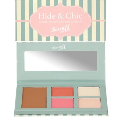 Barry M Hide & Chic Bronzer, Rouge & Highlighter Palette