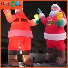 12m 40ft Outdoor Weihnachten aufblasbare Giant Santa Claus Licht Weihnachtsmann