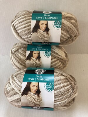 Loops & Threads Links Yarn Lot Of 3