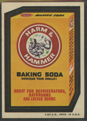 1973 Topps Wacky Packages Series #3 Harm & Hammer Baking Soda
