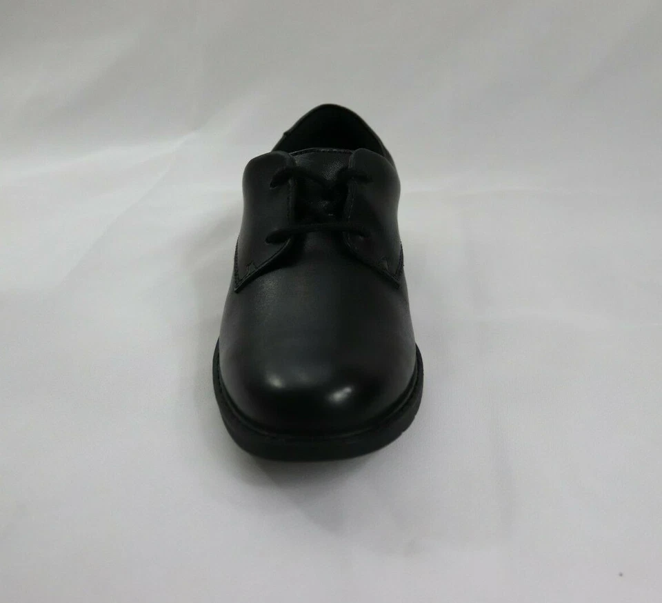 Clarks Boys School Shoes 'Scala Loop' Dress Leather shoes Laces Size 1.5 W Wide - Image 4 of 4