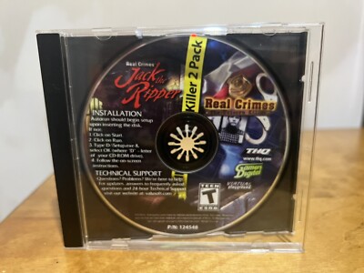 Real Crimes Killer 2 Pack Jack the Ripper The Unicorn Killer PC CD ROM DISC ONLY