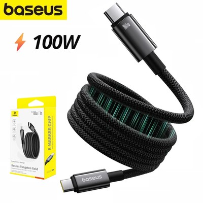 Baseus USB-C Ladekabel 100W 1m Datenkabel Schnell USB C Kabel Magnetisch