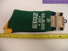 Qty 14 Pairs: Original Penguin Class of 2019 Socks Green with Yellow Blue