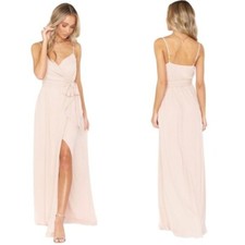 Show Me Your Mumu Liz Maxi Dress in Dusty Blush Crisp