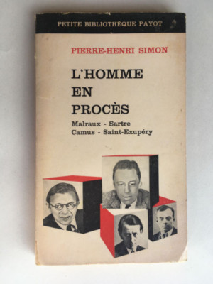 L'HOMME EN PROCESS 1965 SIMON BIBLIOTHEK PAYOT NR. 72