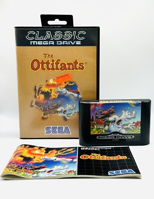 The Ottifants - Sega Mega Drive Spiel Videospiel - sehr guter Zustand 