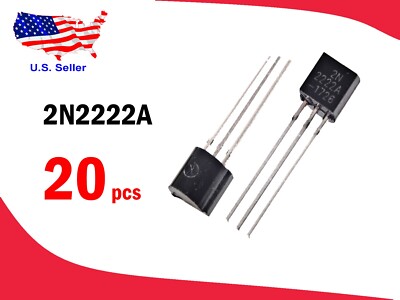 2N2222A (20 pcs) 2N2222 TO-92 NPN Transistor - Free shipping