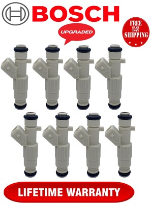 NEW UPGRADED OEM 4 hole III gen Bosch x8 Fuel Injectors for 1985-1997 Ford
