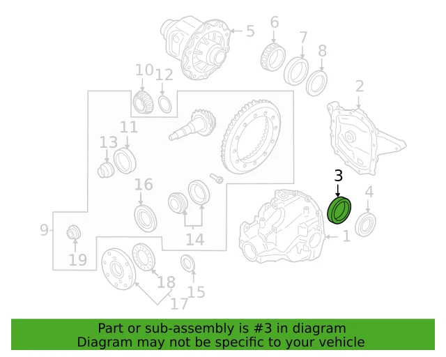 Cojinete portador original Ford OEM 2L1Z-4B413-AA Foto 3 de 4