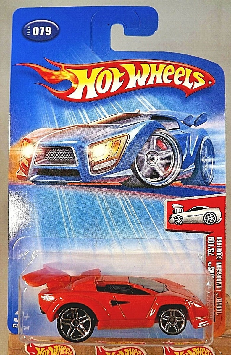 2004 Hot Wheels #79 First Editions TOONED LAMBORGHINI COUNTACH