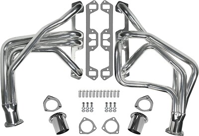 NEW LONG TUBE HEADERS,FOR 1972-93 CHRYSLER,TRUCK,SUV,273-360,RAMCHARGER,POLISHED