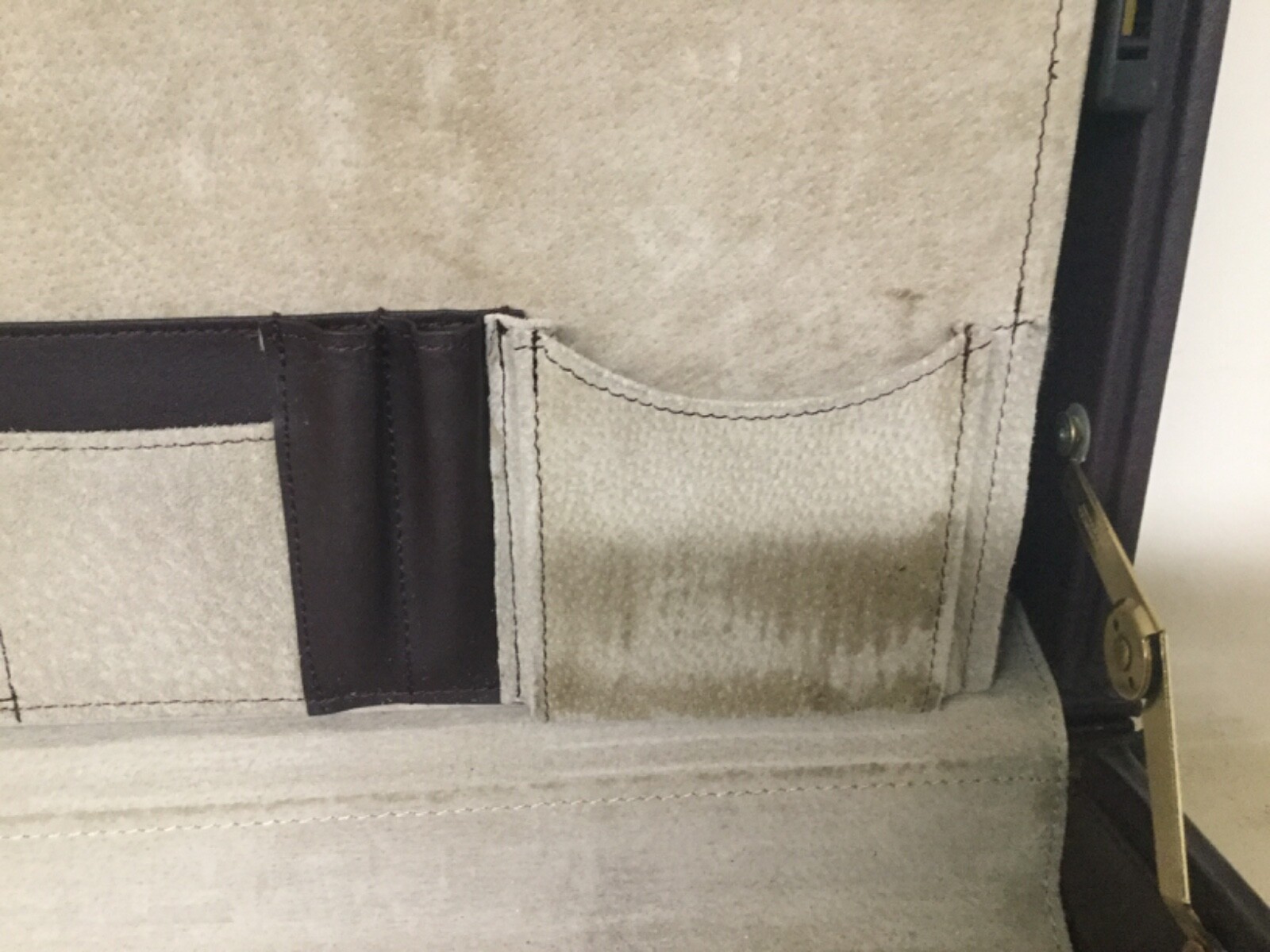 Samsonite Brown Leather Briefcase￼ Combination￼ L… - image 7