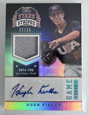 Hugh Fisher 2015 USA Stars Holo Game Gear Worn Patch Auto #40 Diamondbacks /25
