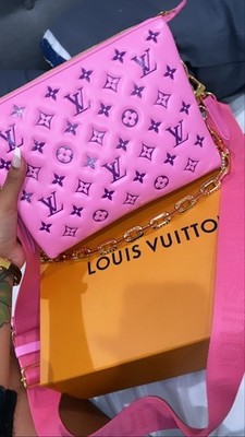 Louis Vuitton Coussin Shoulder Bag PM Pink Leather