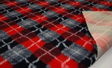 Professionale Antiscivolo Veterinario Cane Cucciolo Letto Diamante Quadri Rosso