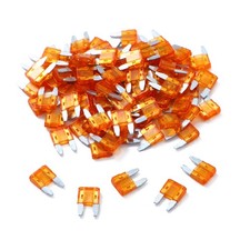 100 Pack Auto Fuses 5 AMP APM/ATM 32V Mini Blade Style 5A Short Orange