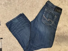 Silver Jeans Co. Men's Classic Fit Denim Jeans Bootcut 36x30