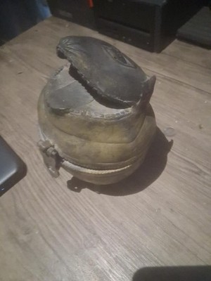 Large cast brass/bronze zoomorphic hinged container, likely Indian Dhokra/Dokra 