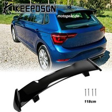 Für Volkswagen Polo 9N 6R Schrägheck Dachspoiler Heckspoiler Flügel Lippe Glänz