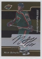 2001-02 ITG Be A Player Signature Series Gold Auto Nick Schultz #214 Auto 0f8
