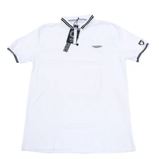 Fried-Denim Polo Shirt White Size M Tech Stretch Comfort Cotton Blend New Tags