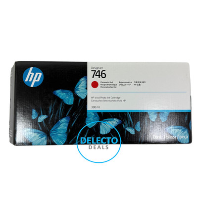GENUINE HP 746 300-ml Chromatic Red DesignJet Ink Cartridge P2V81A SEALED 6/2027