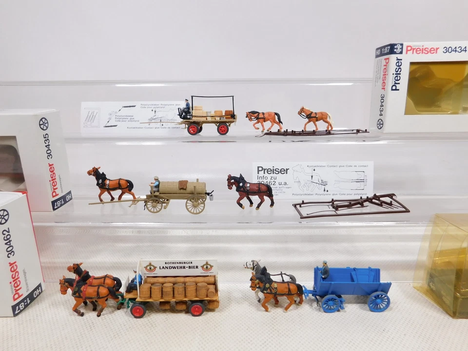 Preiser 1:87 H0 4x Carrozza 468 30434 30435 30462 Sg / Mint + Box # EI38-0,5 - Immagine 2 di 4