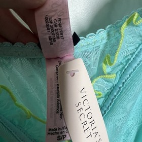 NWT &lsquo;10 Victoria&rsquo;s Secret Sexy Little Things Lace Babydoll Camisole Bows Teal