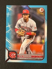 Jose Barrero 2022 Bowman Sky Blue Parallel /499 Reds 