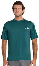Quiksilver DNA Logo UPF 50 Men's Short Sleeve Surf Shirt - Mediterranea - New