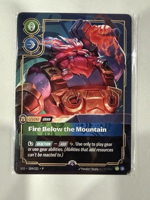 Riftbound METAL Card Ornn Fire Below the Mountain Las Vegas Prize Wall Promo